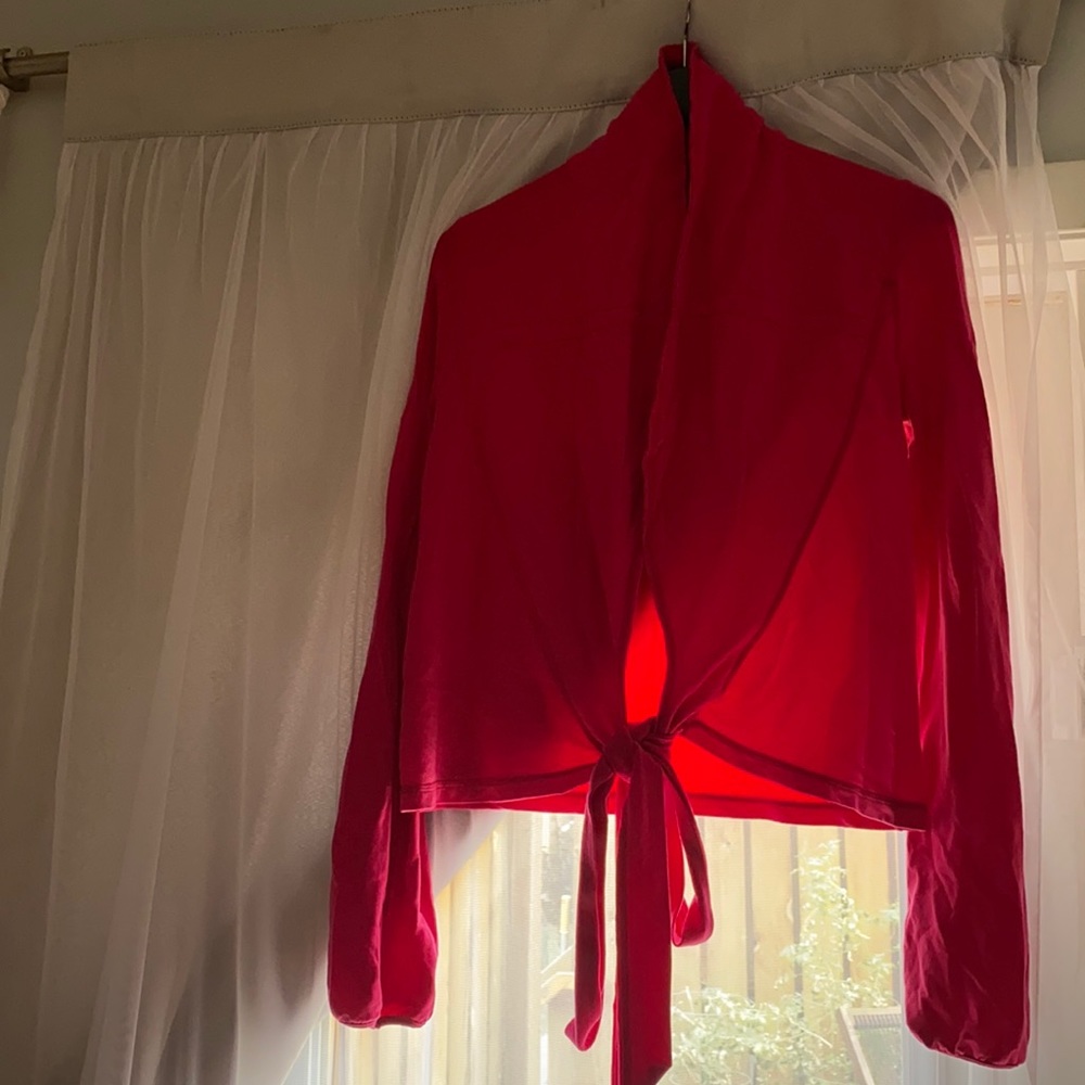 Lululemon deep pink dance wrap/cardi